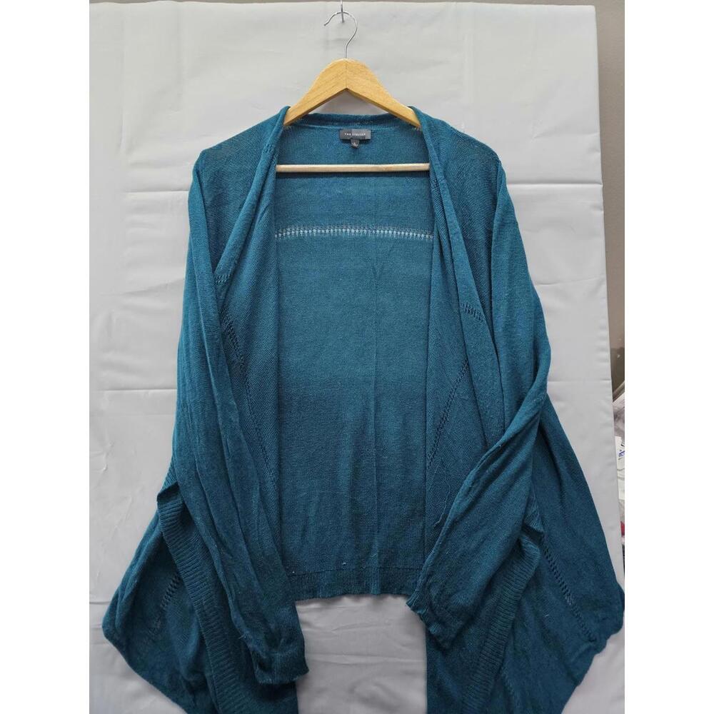 The Limited Open Teal Knit Cardigan Lightweight Draped Sweater Women’s Large